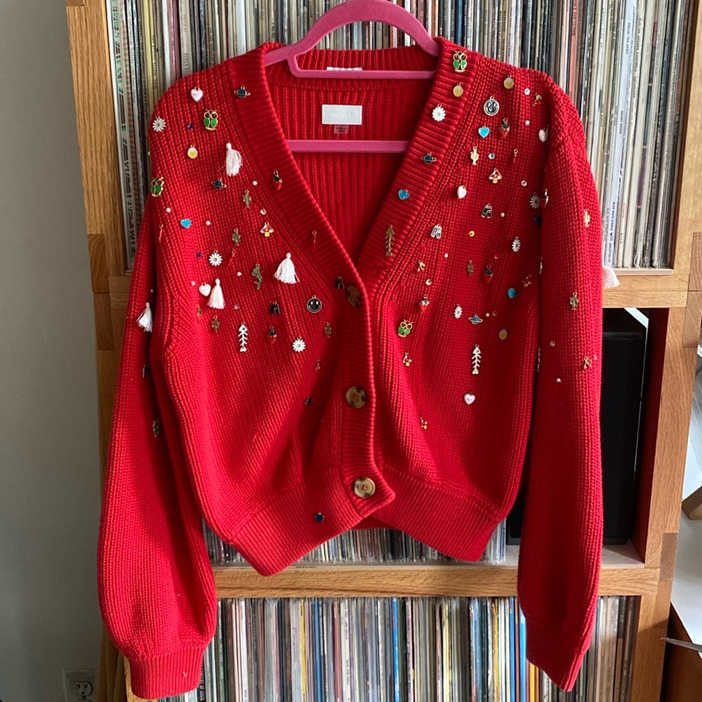 Mother red sweater XS